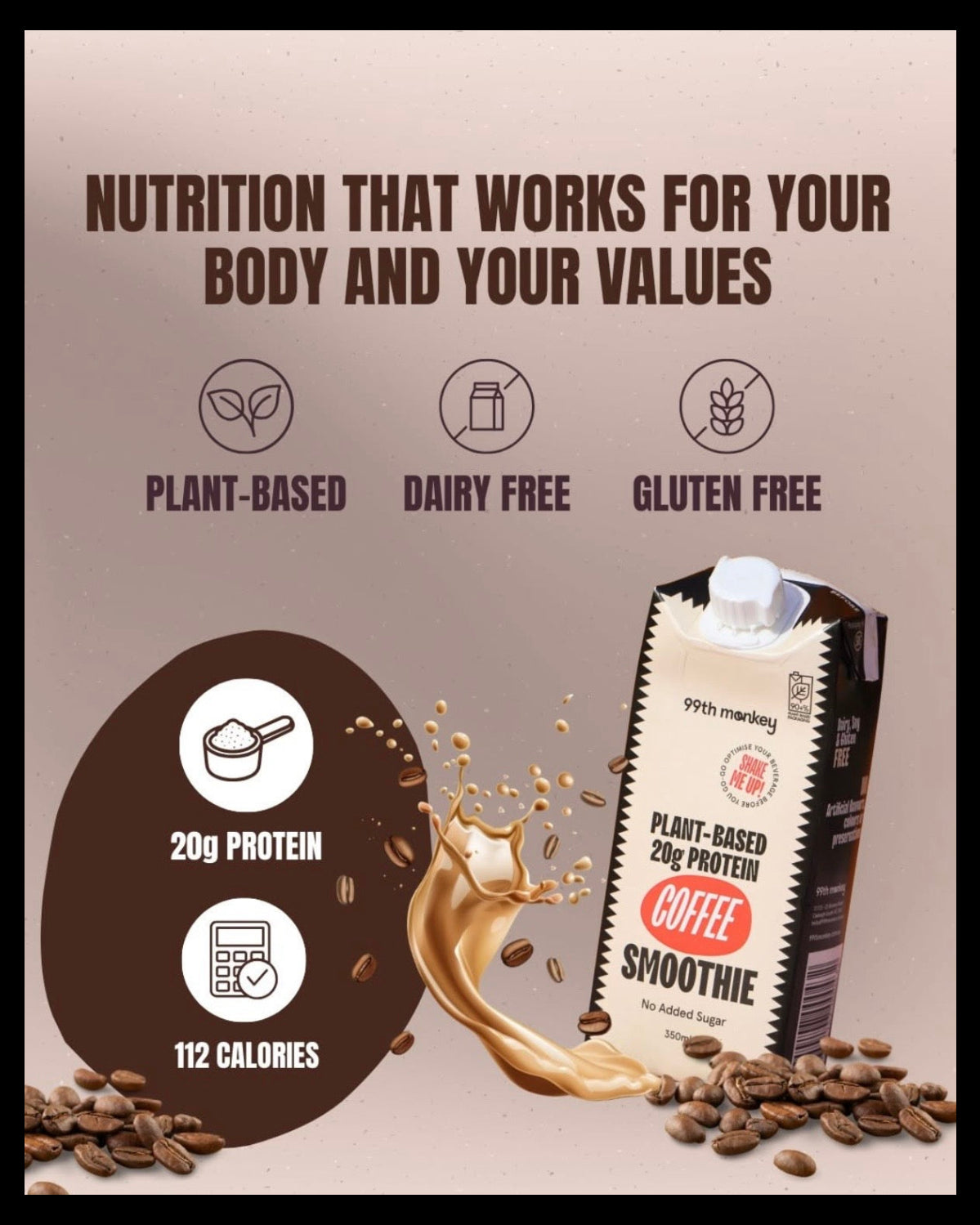 12x Plant-Based Protein Smoothie - Coffee