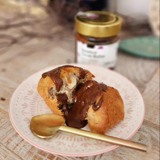 Pear-fectly Delicious: Hazelnut Cacao-Drizzled Muffins That Melt in Your Mouth