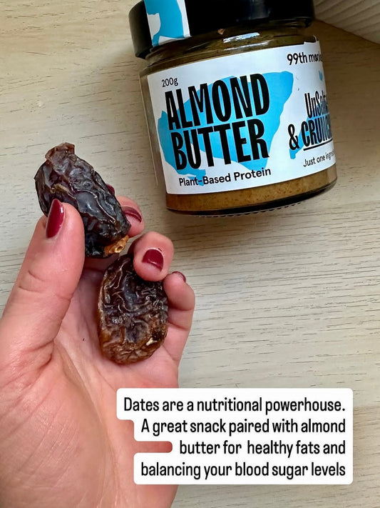 The Ultimate Snack: Dates with 99th Monkey Almond Butter
