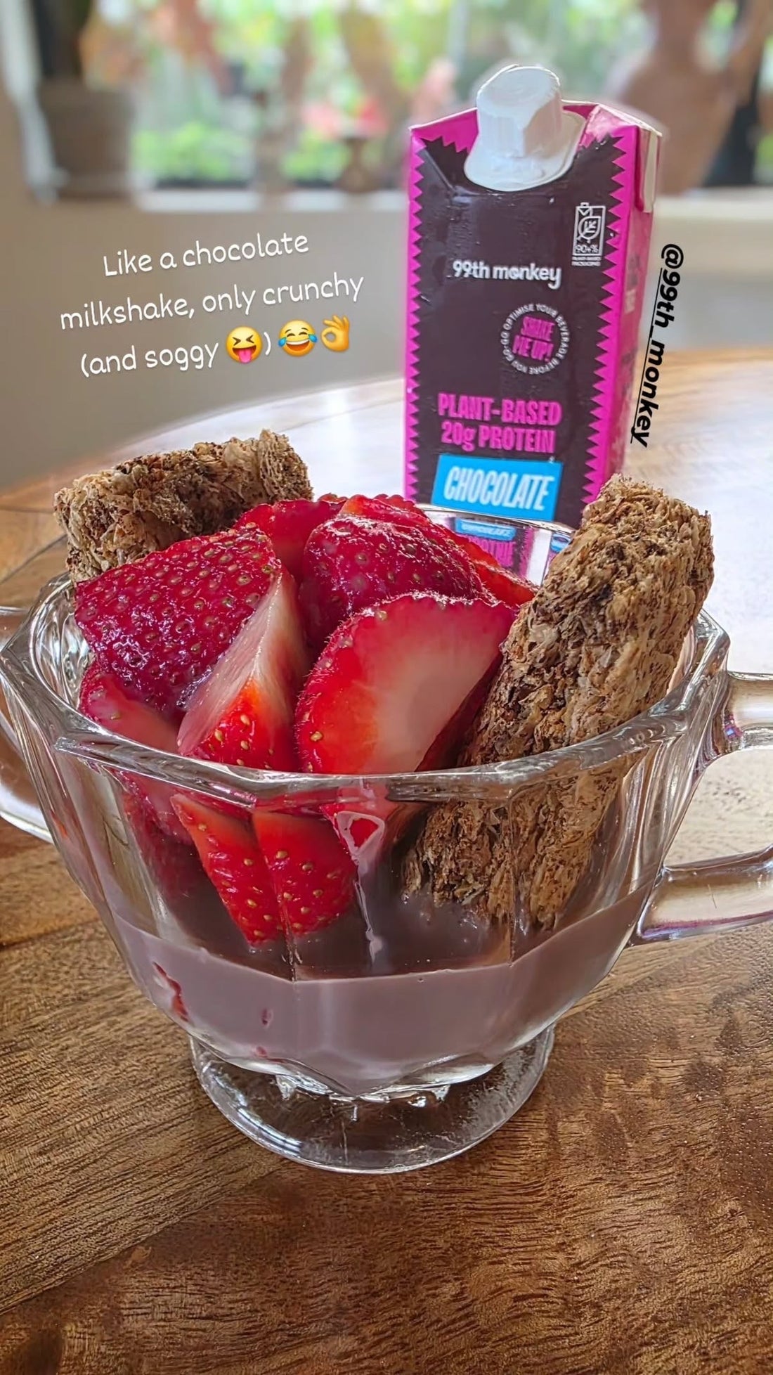 Swap Milk for a Chocolate Protein Smoothie