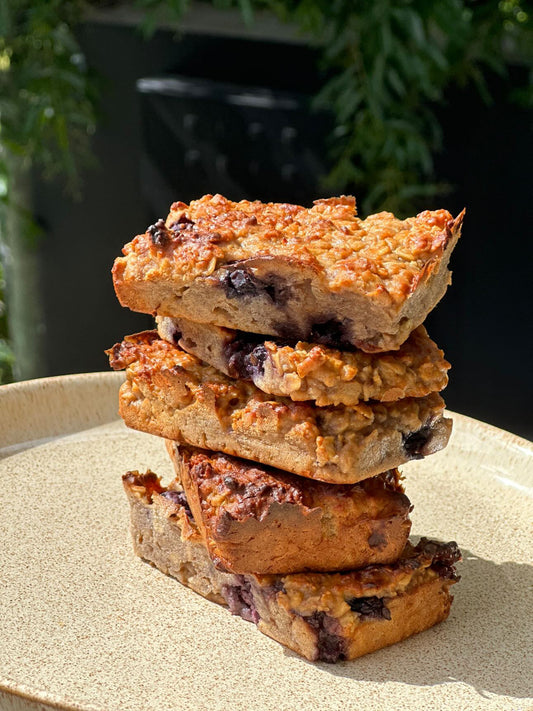 Power Up with Protein: Cashew Protein Slice with 99th Monkey's Salted Cashew Butter