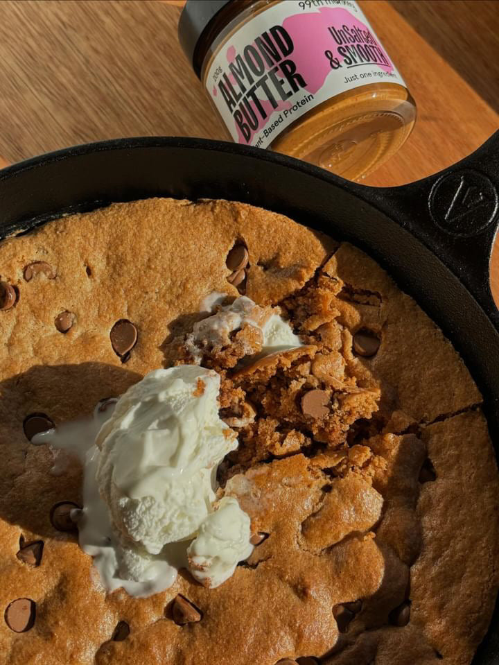 Almond Butter Cookie Skillet: A Warm and Gooey Treat