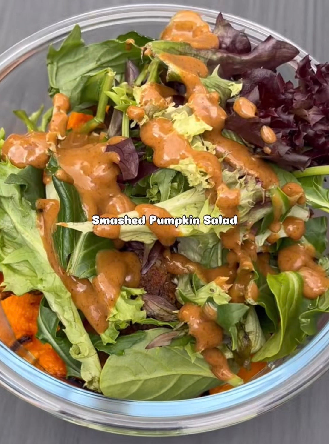 Meal Prep Healthy SMASHED PUMPKIN SALAD
