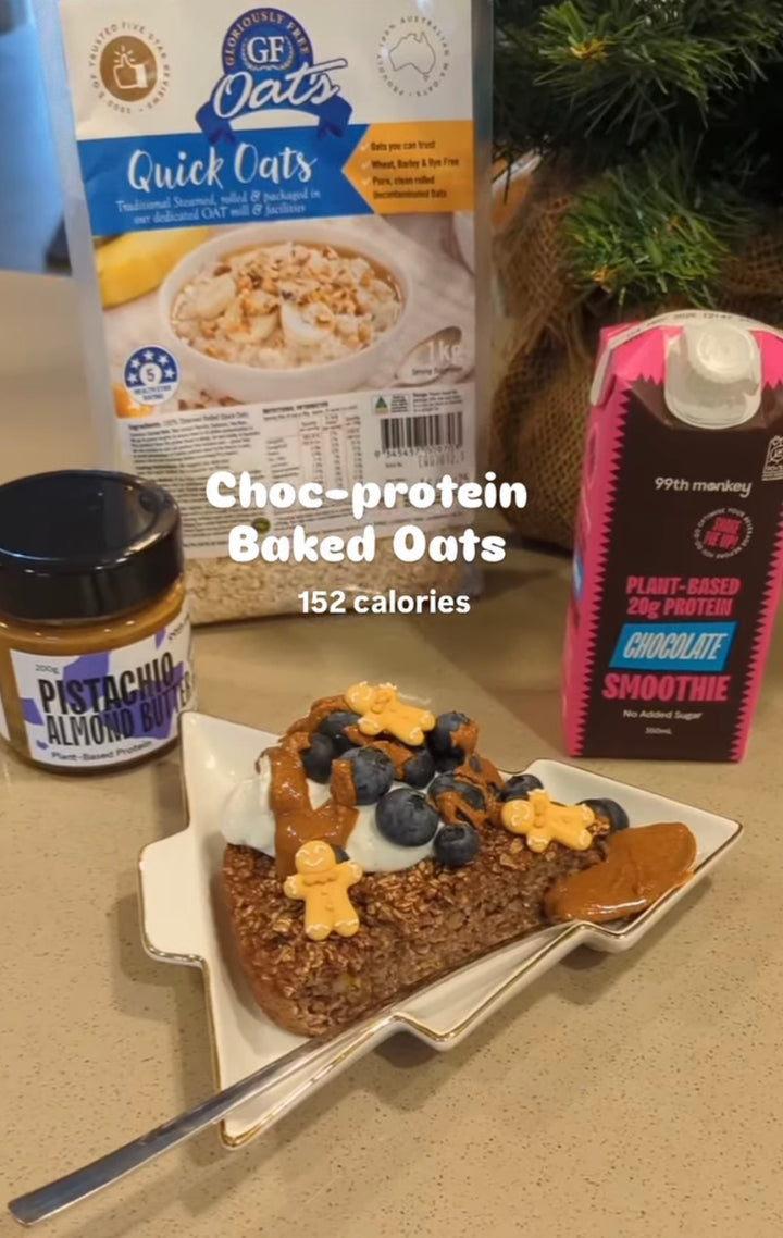 Vegan, Gluten-Free & Protein-Packed: Choc-Protein Baked Oats