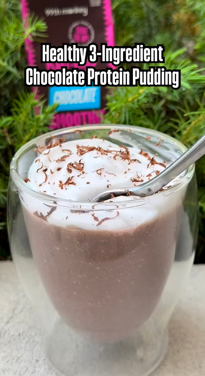 From Smoothie to Sensation: 3-Ingredient Chocolate Protein Pudding