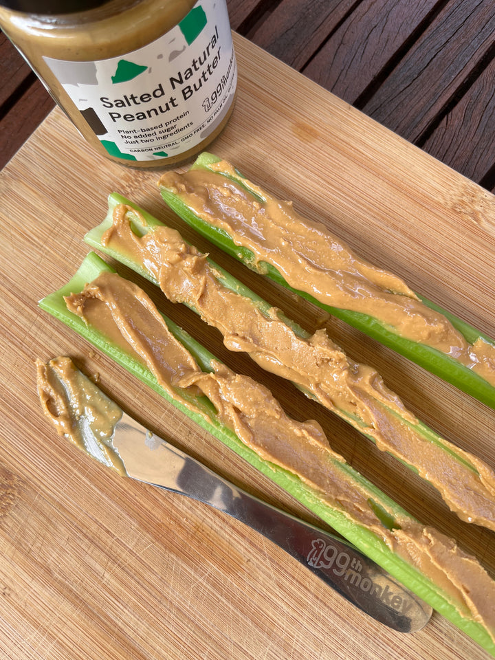 Celery and Peanut Butter - Healthy Snack