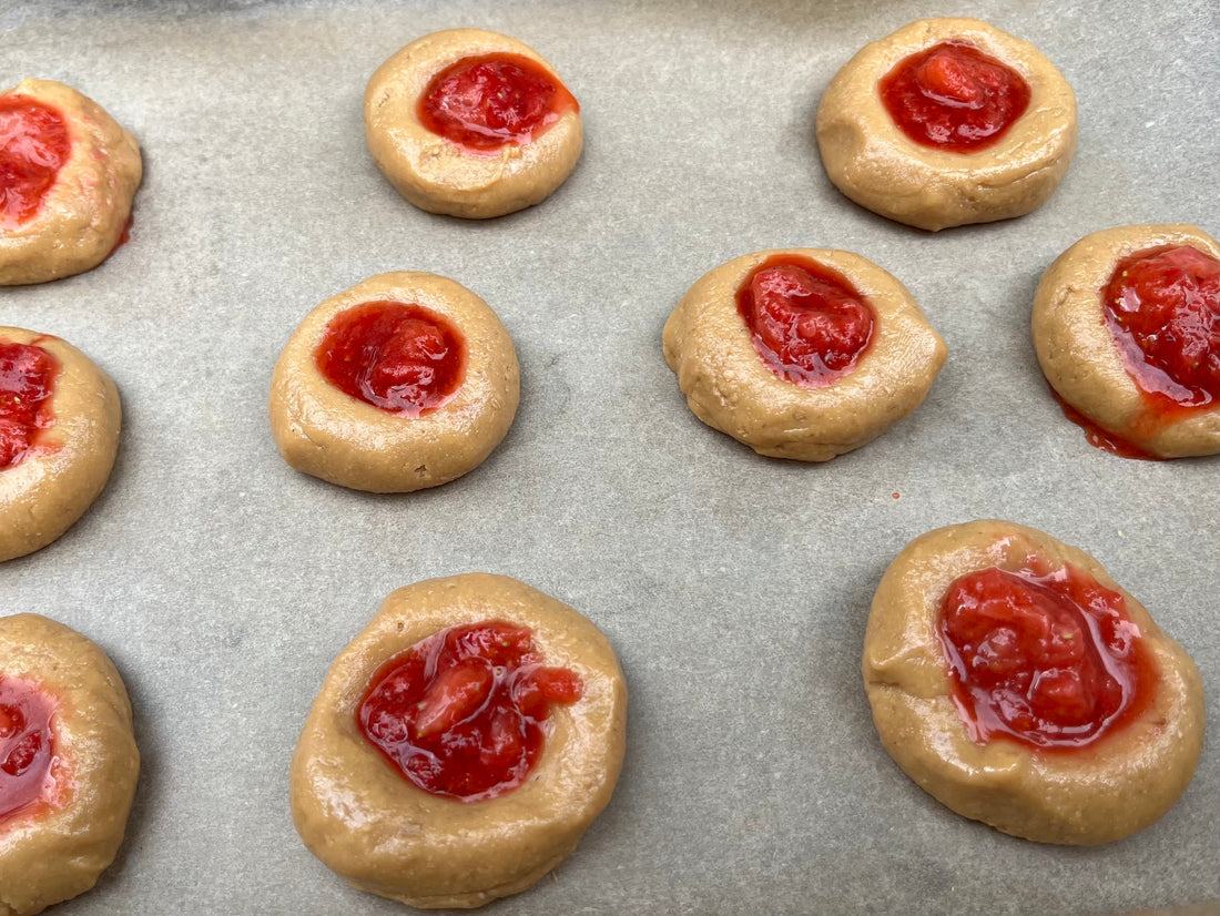Peanut Butter and Jam Cookies