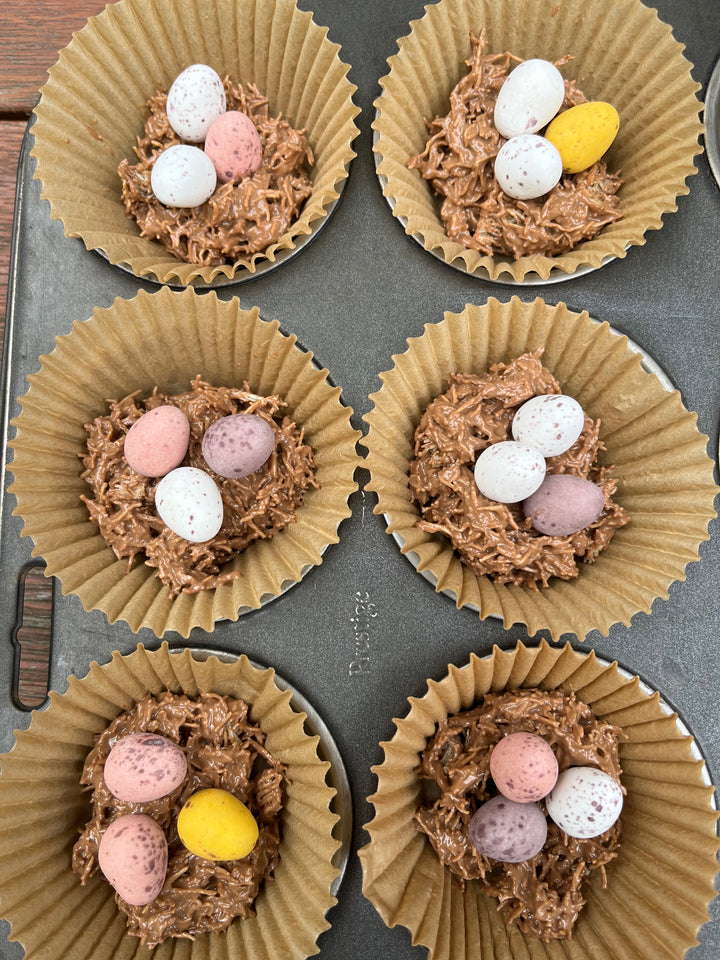Chocolate & Peanut Butter Easter Nests