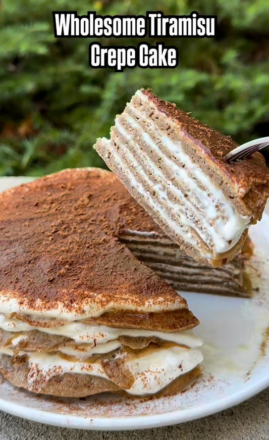Indulge Without the Guilt: Wholesome Tiramisu Crepe Cake