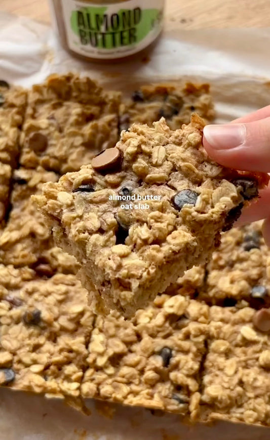 The Ultimate Almond Butter Oat Slab (Your New Meal Prep Obsession)