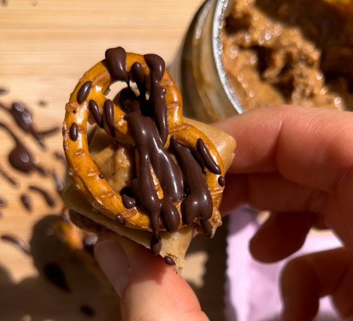Get your Sweet & Salty Fix Today: Nut Butter Pretzel Bites!