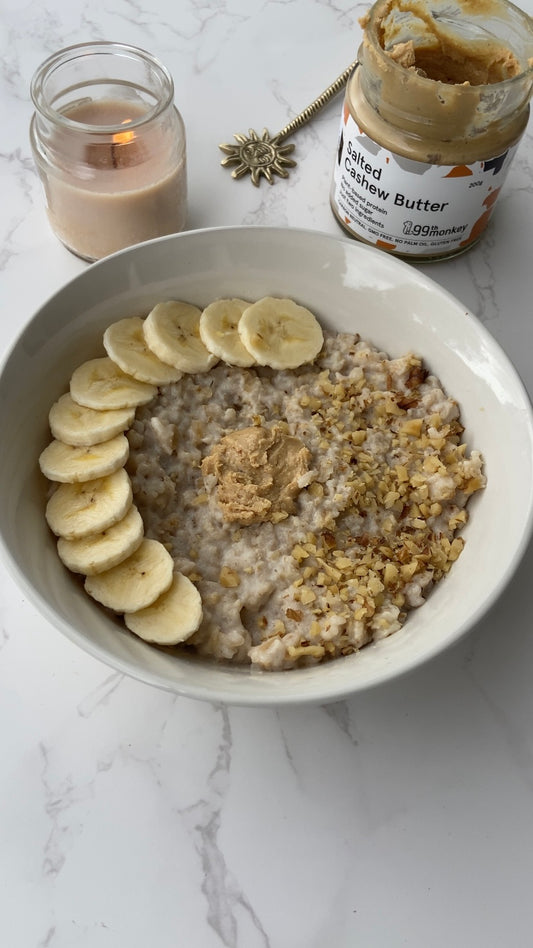 Cashew Butter Stove Top Oats