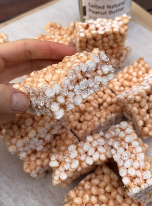 Homemade Peanut Butter LCM Bars (Rice Crispies)