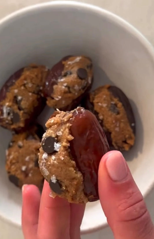 Ditch the Sugar Crash: The Ultimate No-Bake Cookie Dough Stuffed Dates
