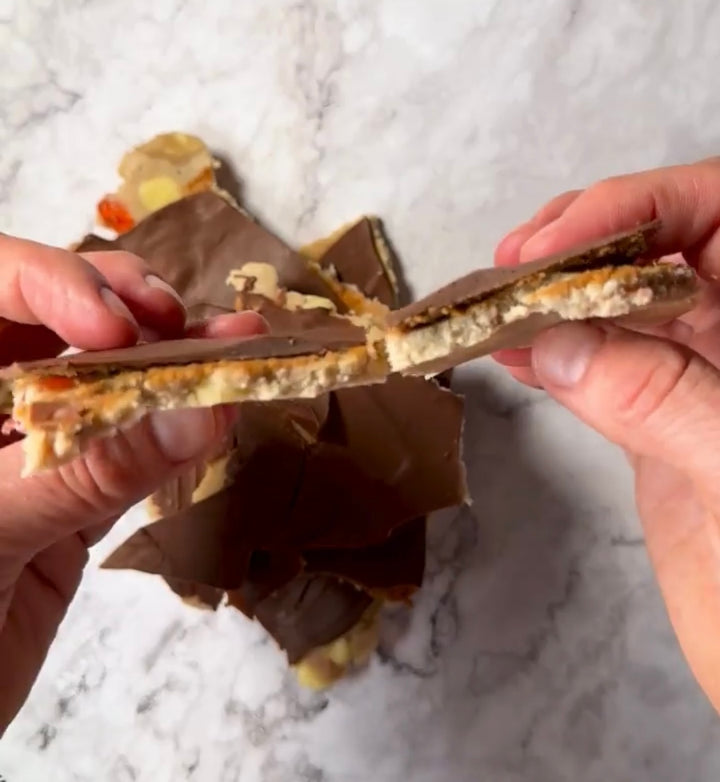 Almond Butter Cookie Dough Bark: The Ultimate No-Bake Treat