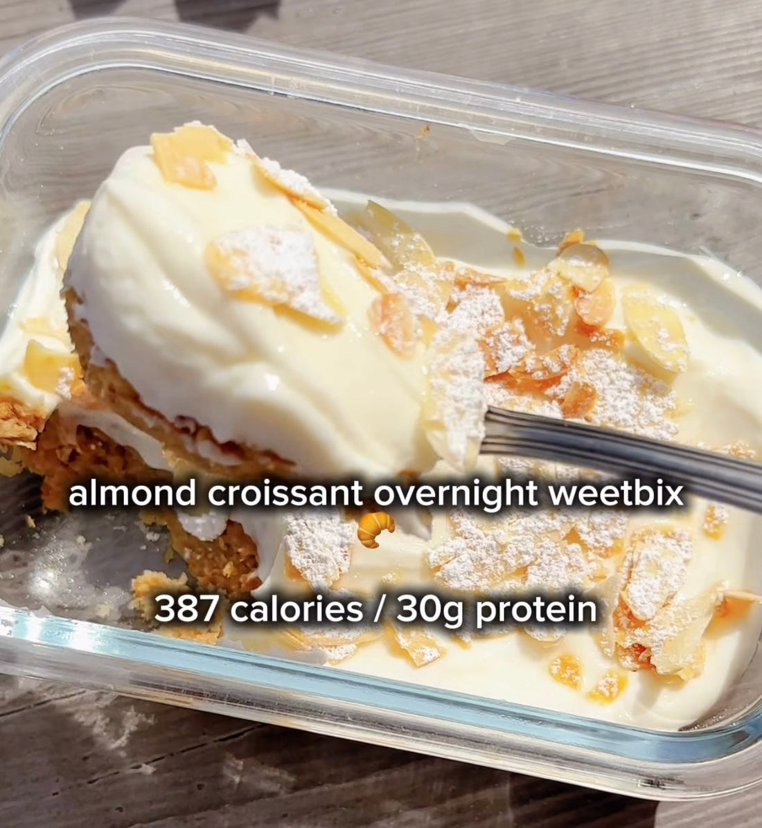 Indulge Your Sweet Tooth with High-Protein 'Almond Croissant Overnight Weet-Bix'