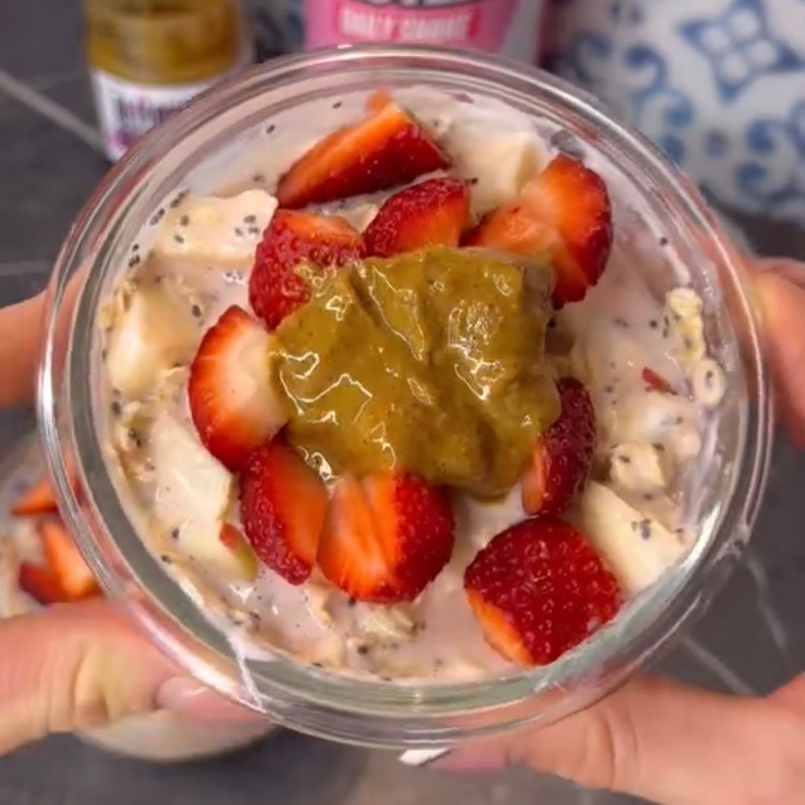 ALMOND BUTTER & JAM (AB & J) Overnight Oats – 99th Monkey