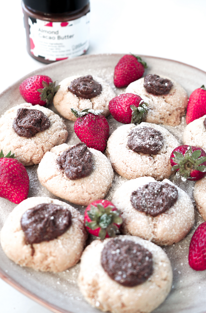 Valentine's Day Recipe - Nuts About You Almond Cacao Kiss Cookies