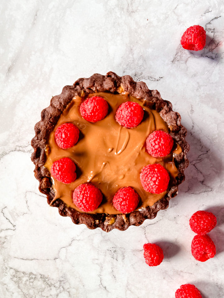 Dinner Party Hero: Last-Minute Almond Chocolate Tart with 99th Monkey Almond Butter