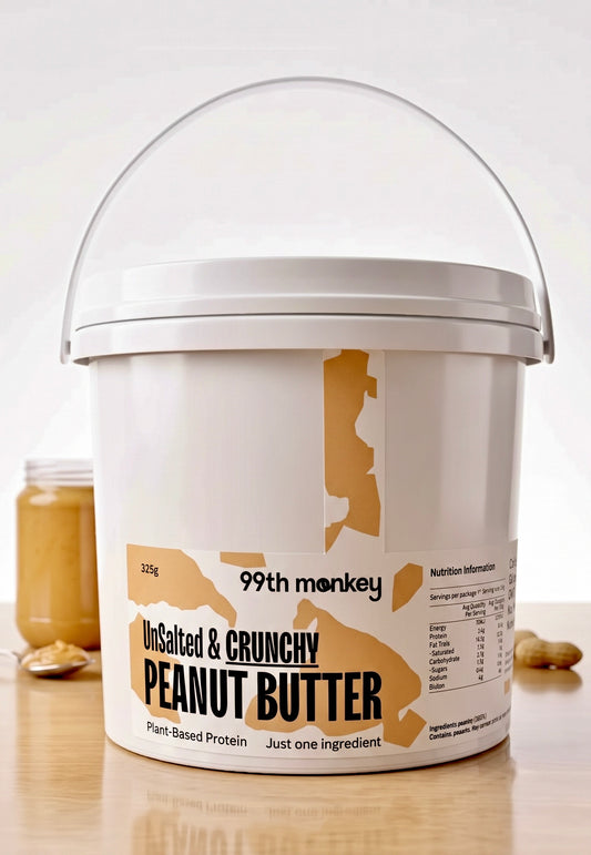 CRUNCHY Unsalted Natural Peanut Butter 2kg Tub