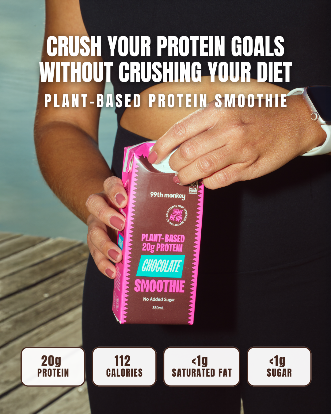 24 x Plant-Based Protein Smoothie - Chocolate (Free Shipping!)
