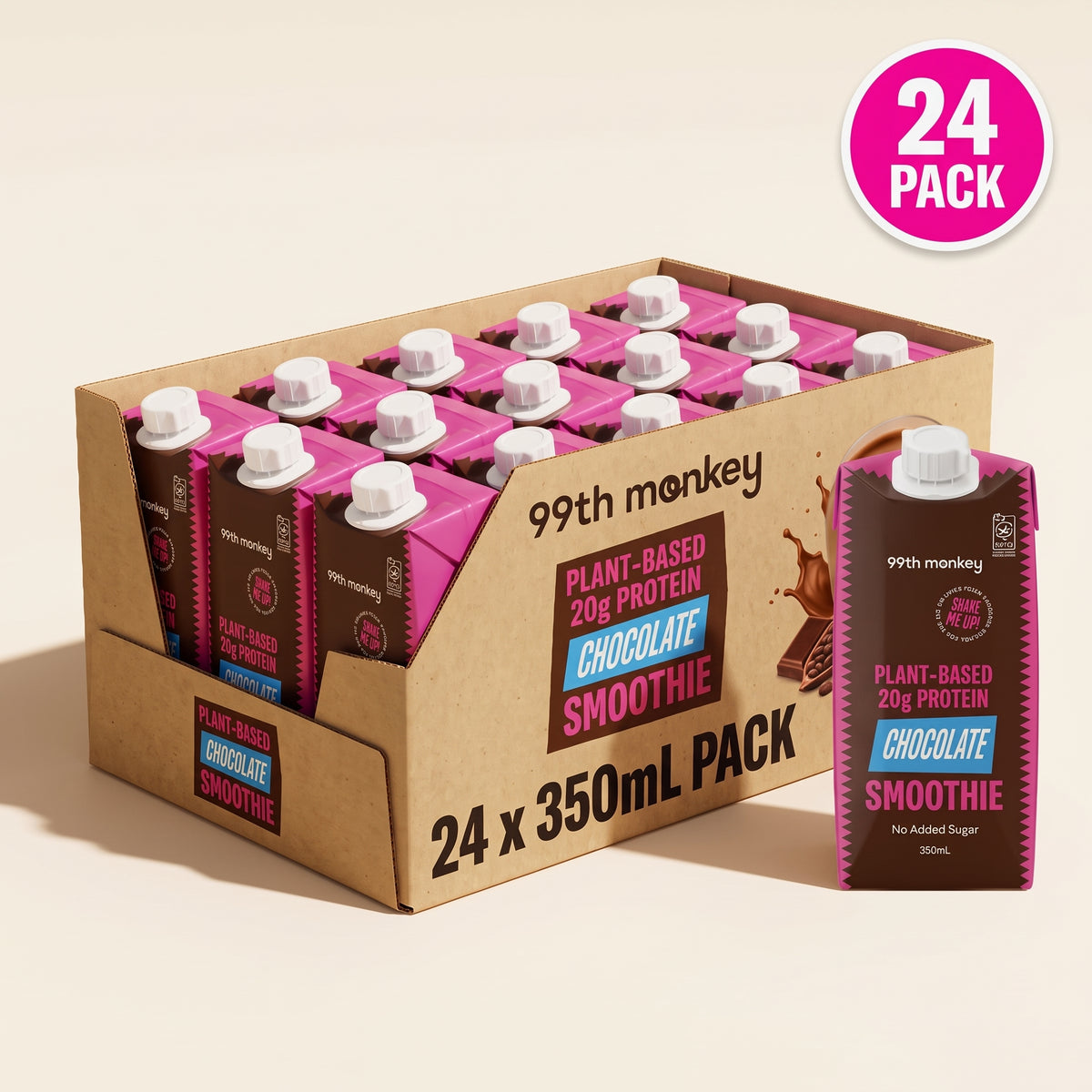 24 x Plant-Based Protein Smoothie - Chocolate