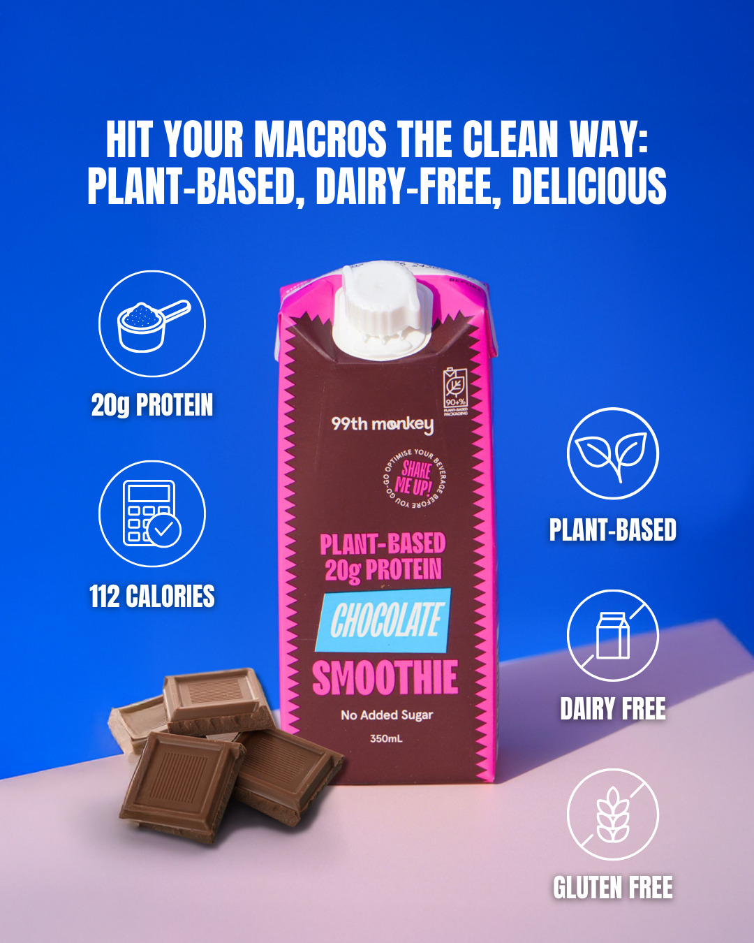 12x Plant-Based Protein Smoothie - Chocolate