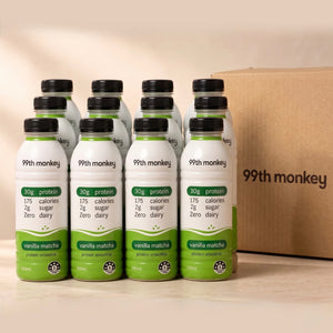 Vanilla Matcha Protein Smoothie (12 pack) | 30g Protein, Zero Dairy