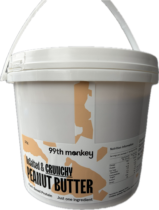 Unsalted & Crunchy Peanut Butter 2kg Tub