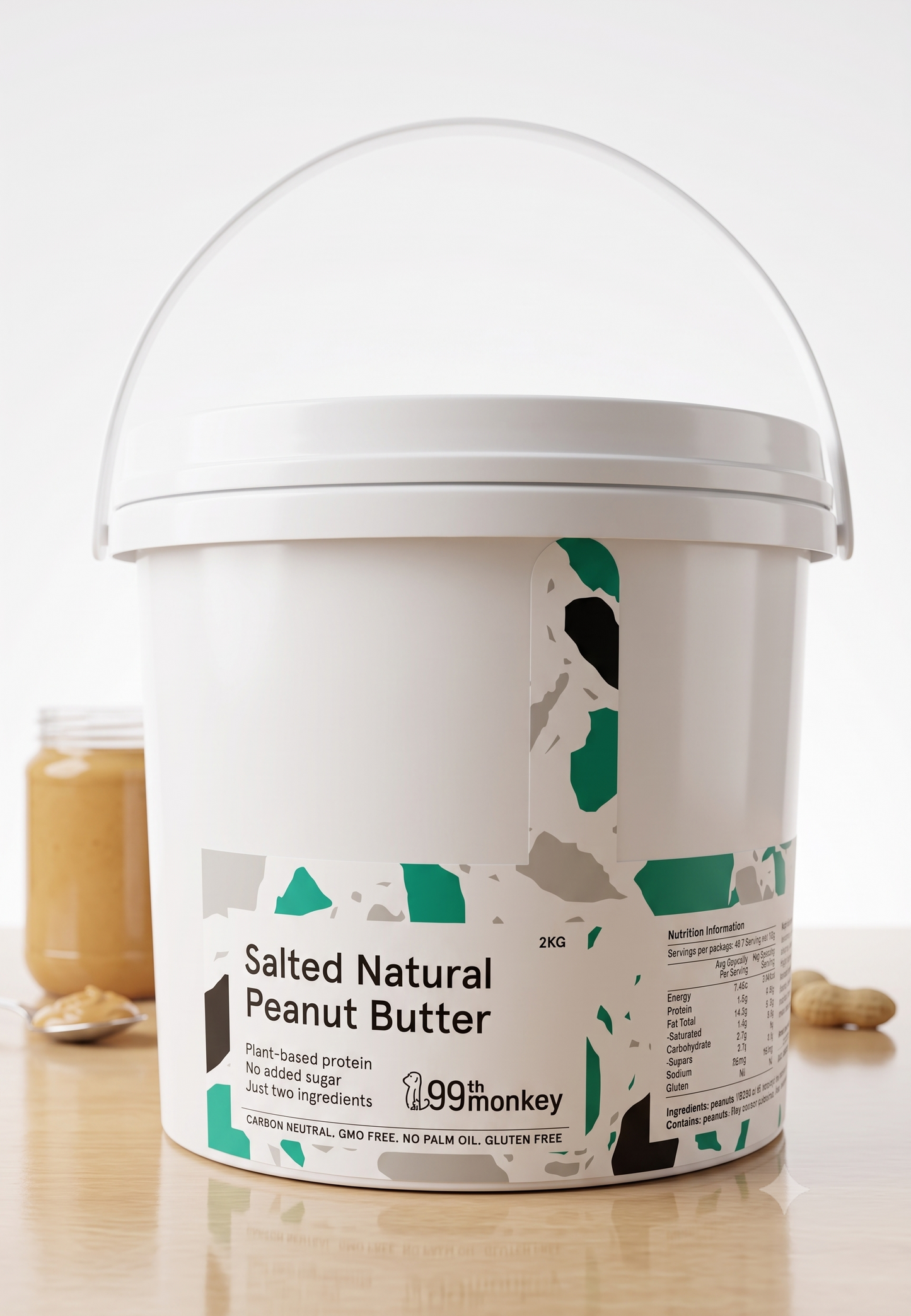 Salted Natural Crunchy Peanut Butter 2kg Tub