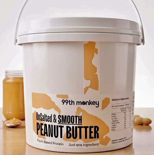 SMOOTH Unsalted Natural Peanut Butter 2kg Tub