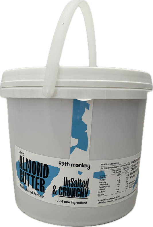 Crunchy Unsalted Almond Butter 2kg Tub