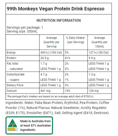 12x Plant-Based Protein Smoothie - Coffee