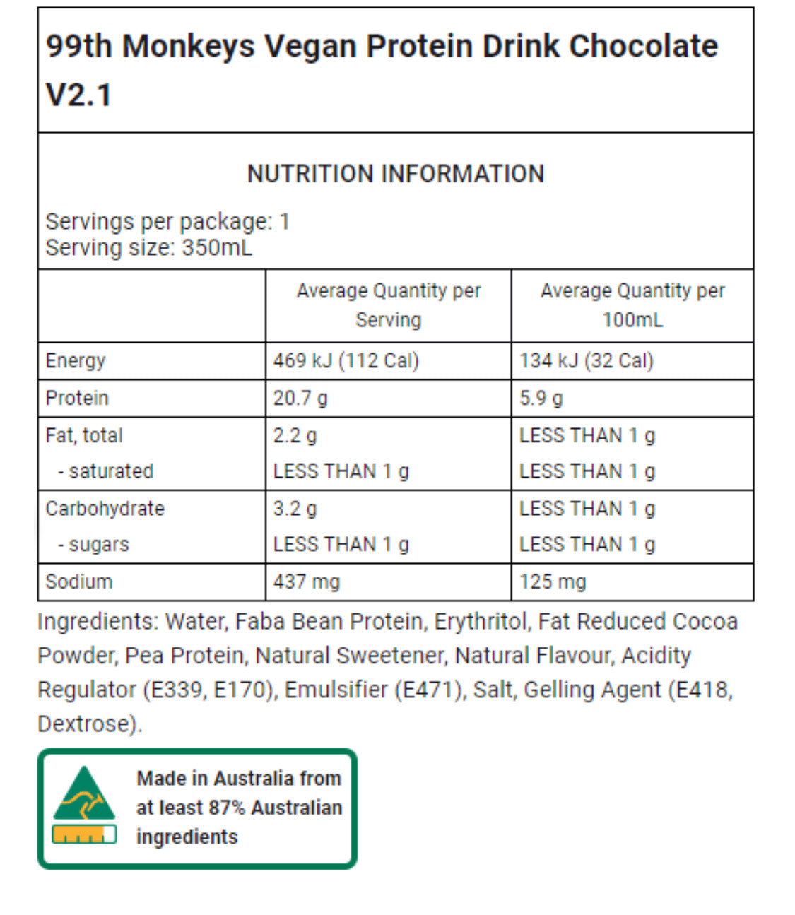 12x Plant-Based Protein Smoothie - Chocolate